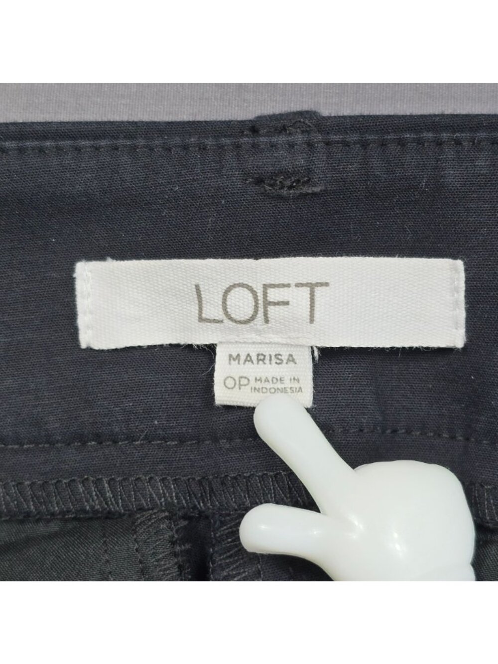 LOFT Marisa 0P 0 Petite Charcoal Gray Skinny Ankle Pants - Picture 2 of 5